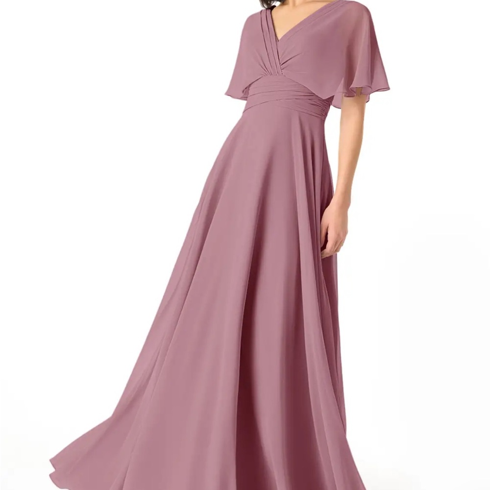 Elegant Mauve Evening Gown